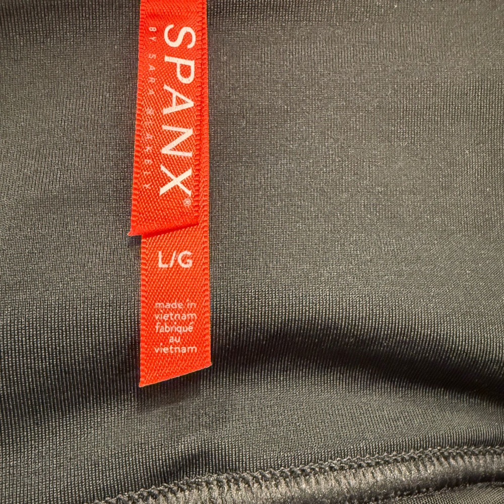 SPANX Velvet Leggings High-Rise Shaping Pants in Black Size Large - Picture 2 of 5